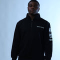 "GRIT" Quarter-Zip Sweatshirt – Black