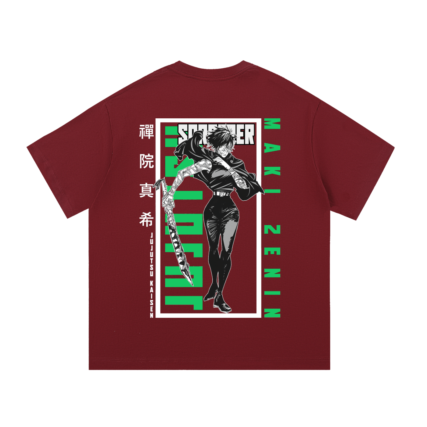 Maki Zenin – Split Resolve Oversized T-Shirt