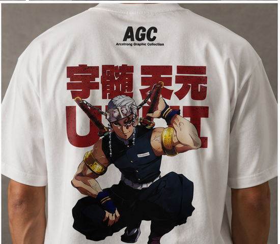 Tengen Uprising Tee – Demon Slayer Oversized Streetwear