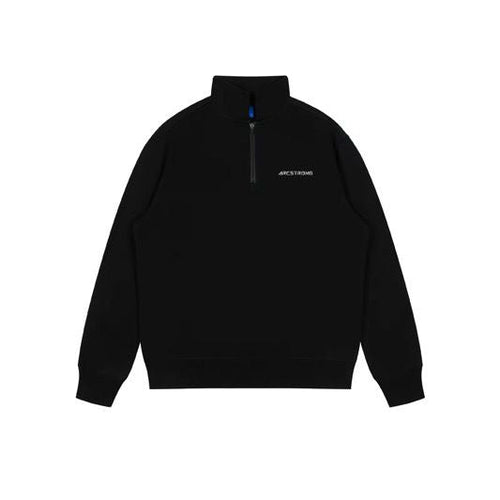 "GRIT" Quarter-Zip Sweatshirt – Black