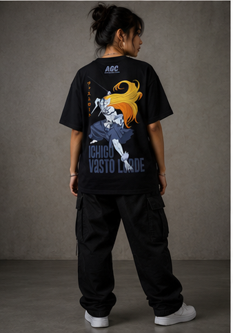 Vasto Lorde Graphic Tee – Oversized Anime Streetwear Shirt